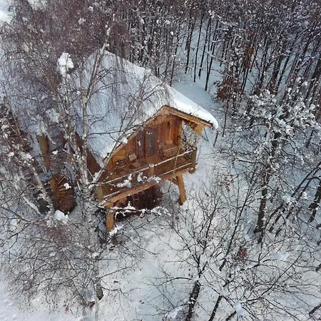 Chalet Casa Sull'albero La Quiete In Piemonte Pamparato